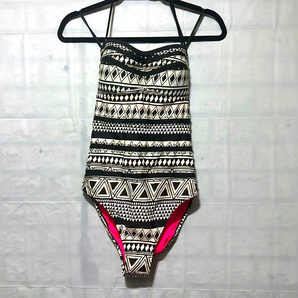 Jessica Simpson Bandeau One Piece Swimwear Size Medium